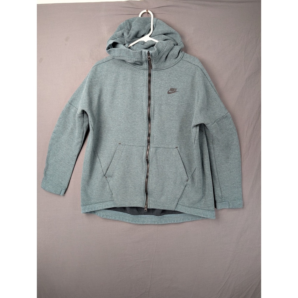 Nike Sportswear Tech Fleece Full Zip Hoodie Teal Green‎ Mens Medium 811710-386